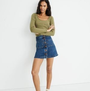 MADEWELL (NWOT) Patch Pocket Skirt